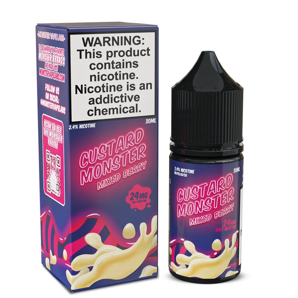 Custard Monster Salt - Mixed Berry 30mL