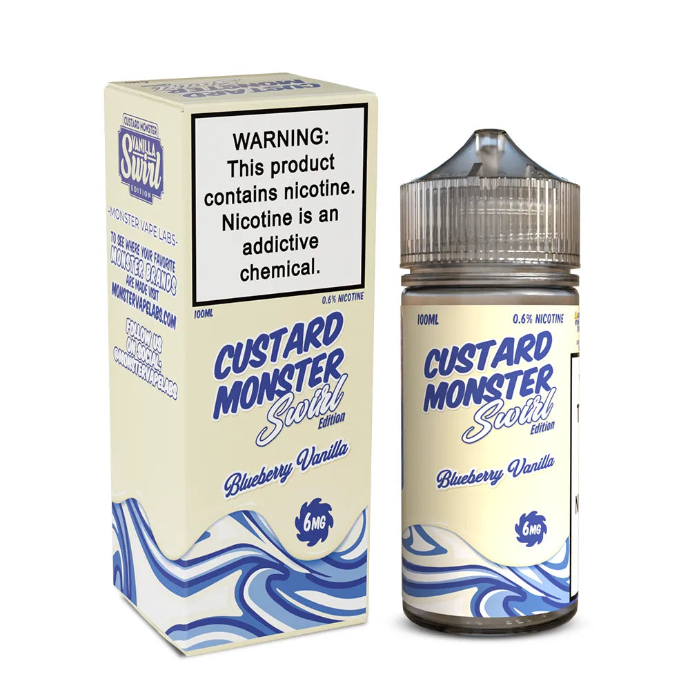 Custard Monster Swirl - Blueberry Vanilla 100mL