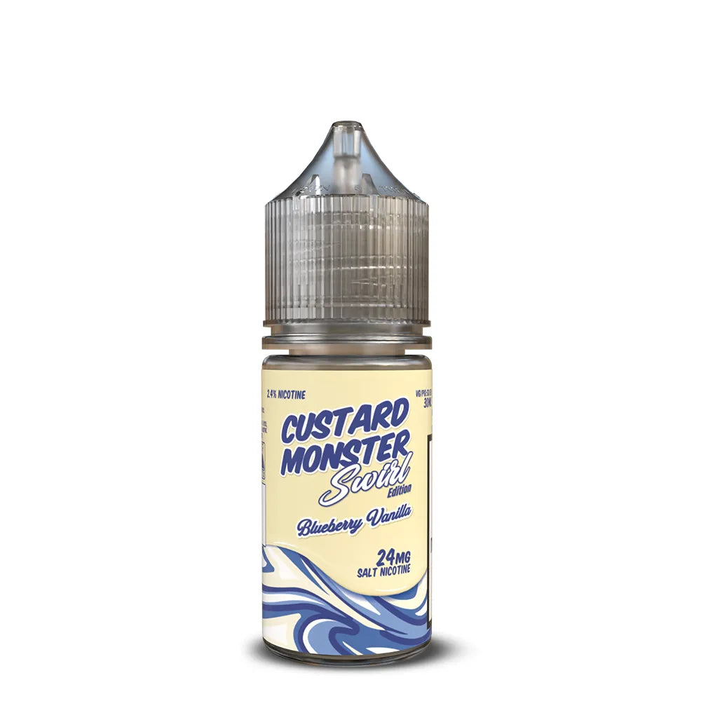 Custard Monster Swirl Salt - Blueberry Vanilla 30mL
