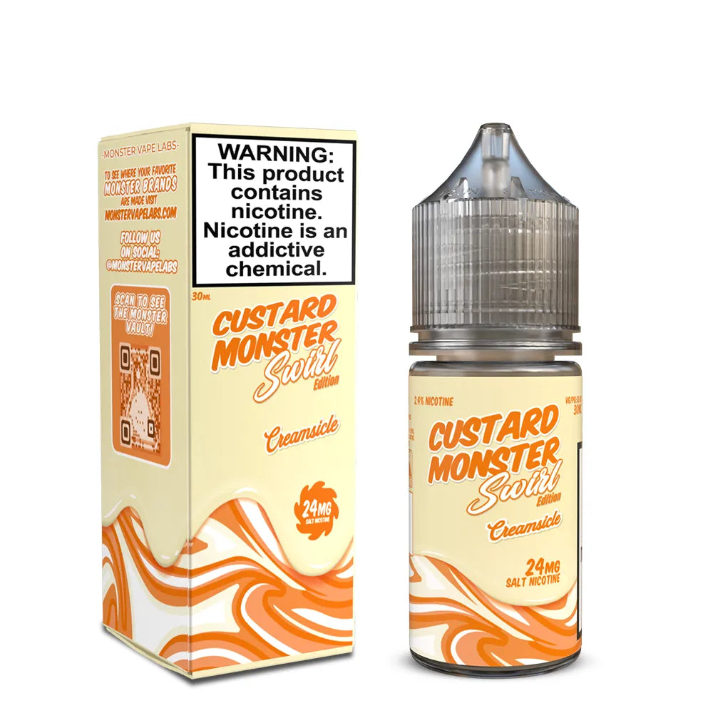 Custard Monster Swirl Salt - Creamsicle 30mL