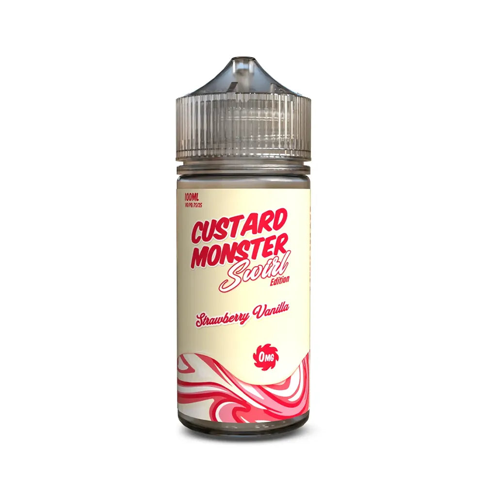 Custard Monster Swirl - Strawberry Vanilla 100mL