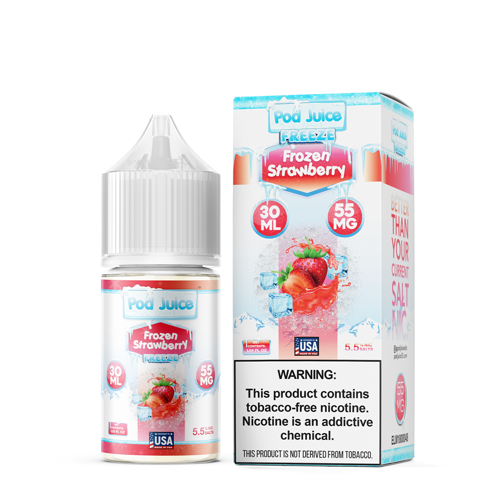 Pod Juice Freeze Salts - Frozen Strawberry 30mL