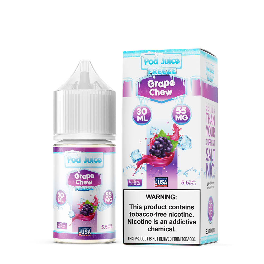 Pod Juice Freeze Salts - Grape Chew 30mL