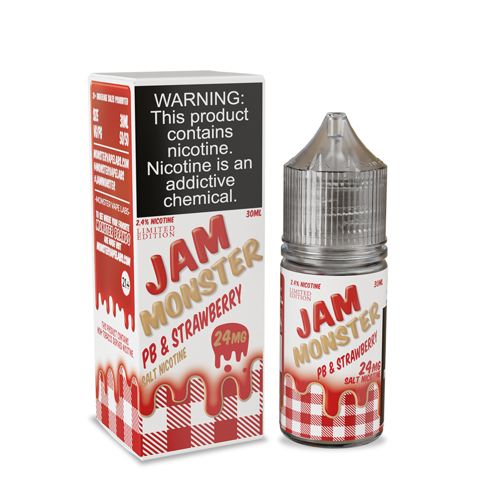 PB and Jam Monster Salt - Strawberry 30mL