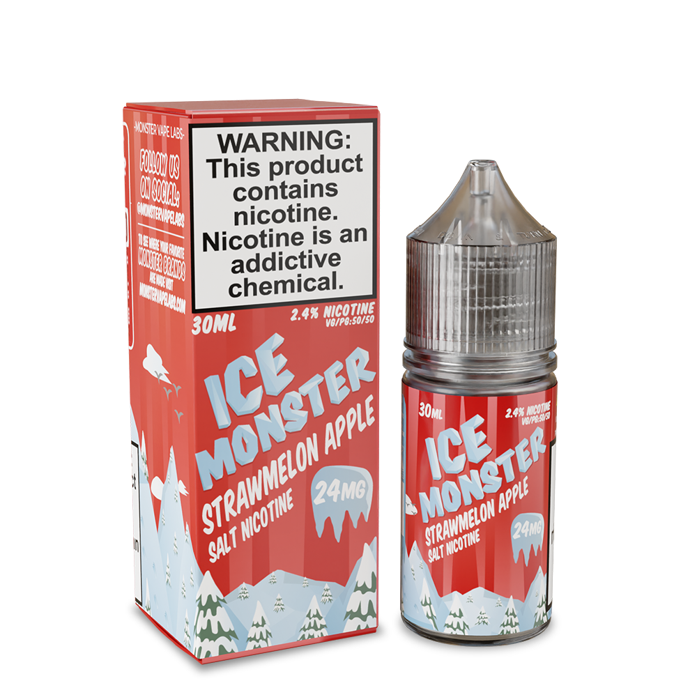 ICE Monster Salt - ICE Strawmelon Apple 30mL