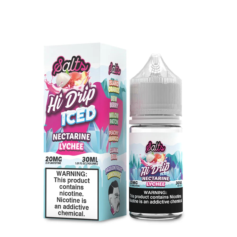 Hi-Drip Salts ICED - Nectarine Lychee 30mL