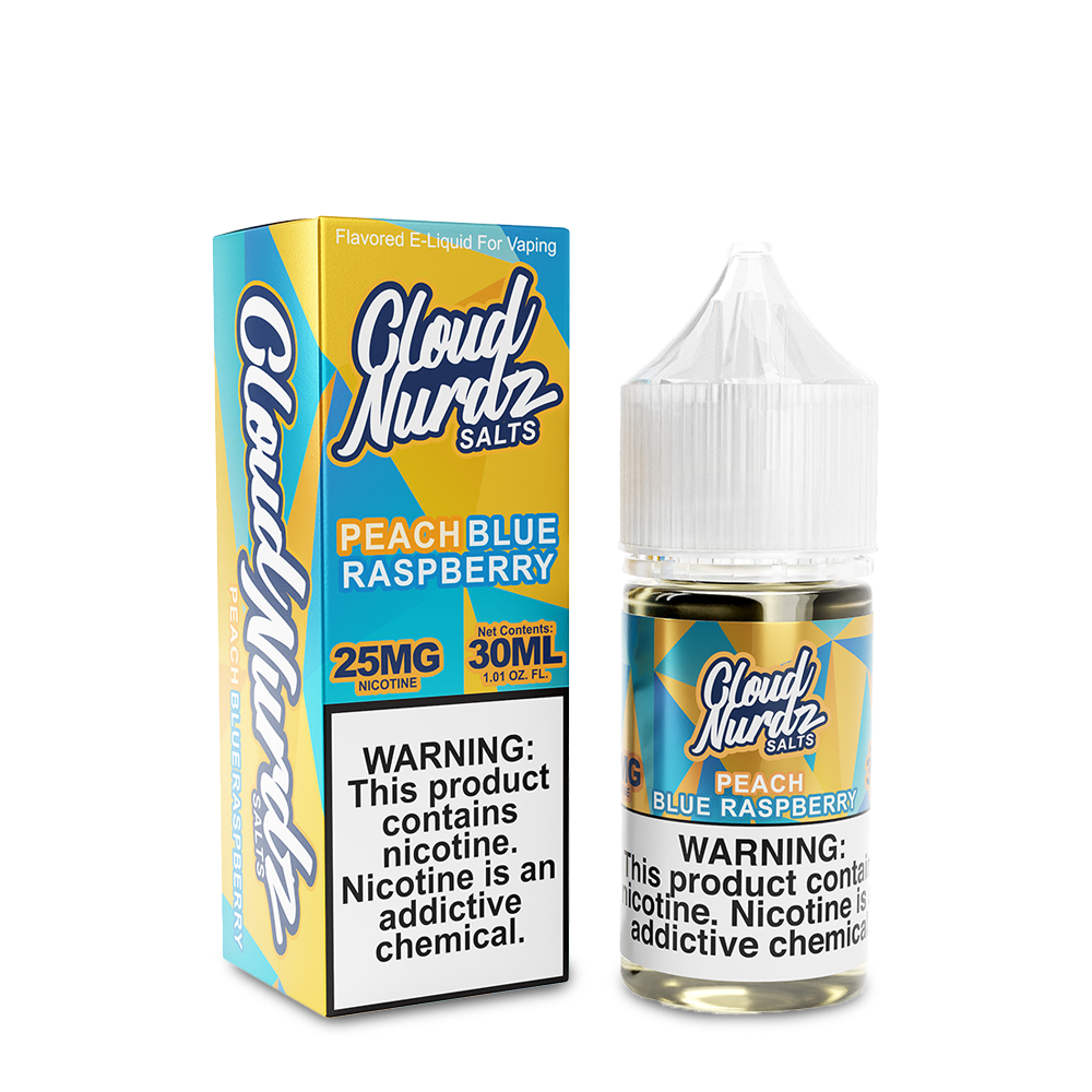 Cloud Nurdz Salts - Peach Blue Razz 30mL