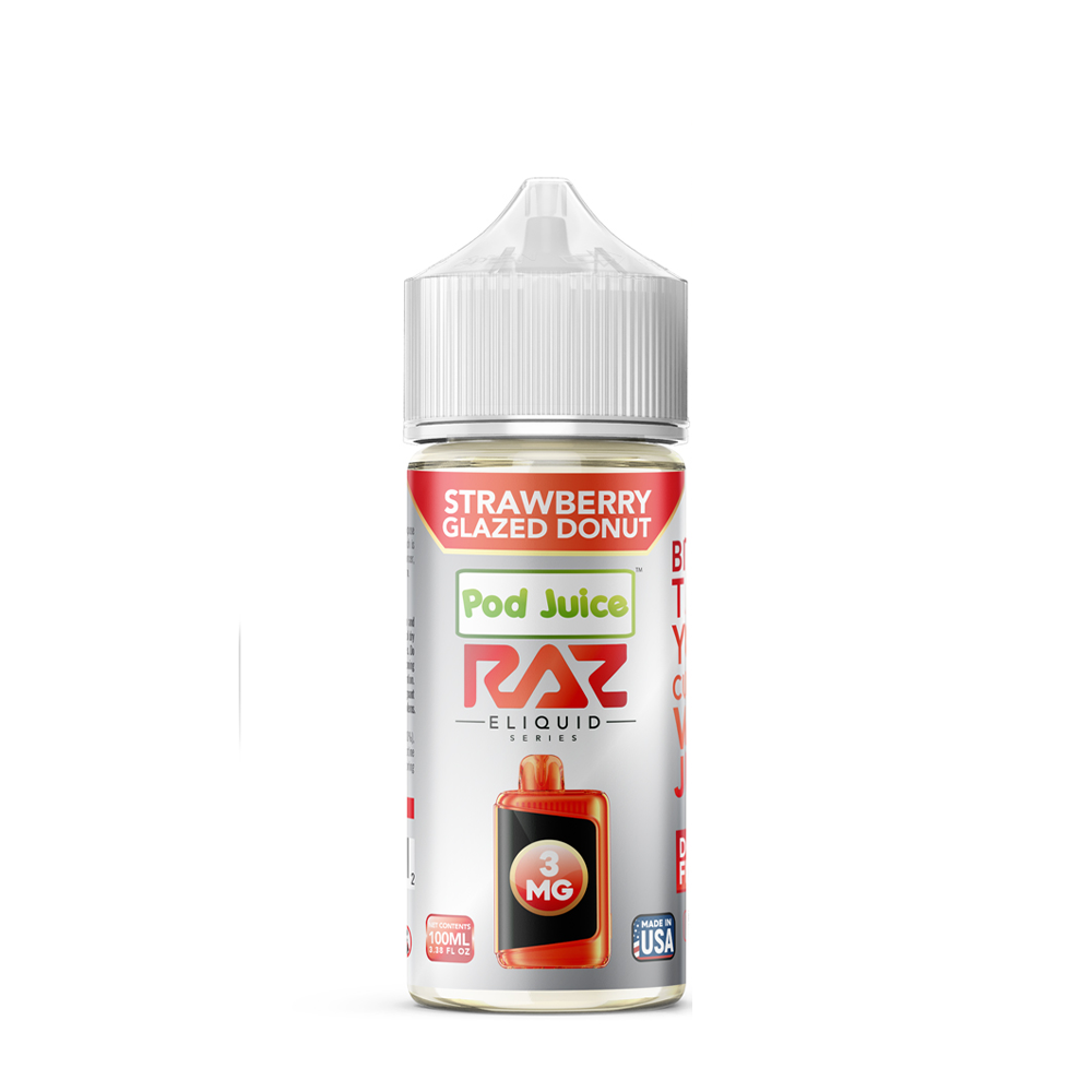 Pod Juice x RAZ - Strawberry Glazed Donut 100mL