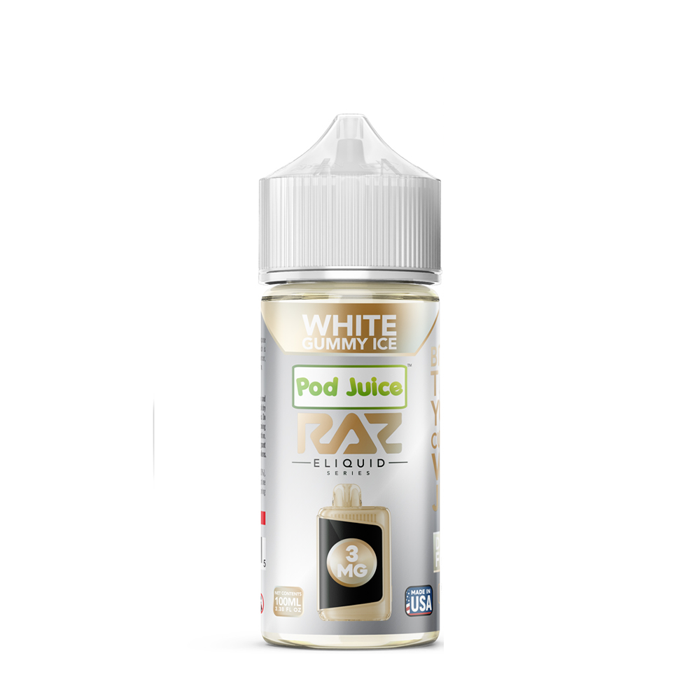Pod Juice x RAZ - White Gummy Ice 100mL