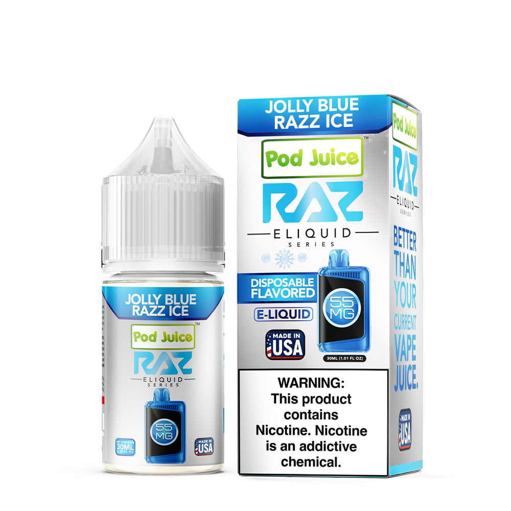 Pod Juice x RAZ Salts - Jolly Blue Razz Ice 30mL