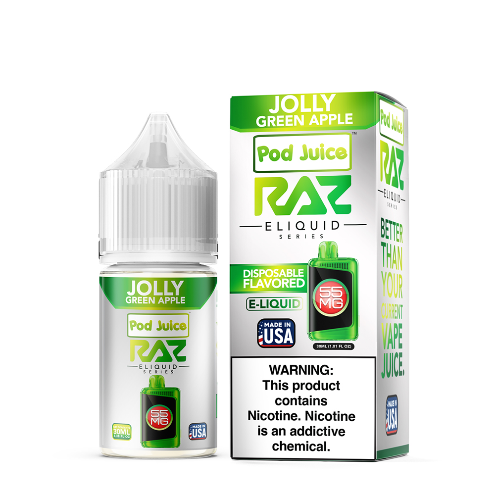 Pod Juice x RAZ Salts - Jolly Green Apple 30mL