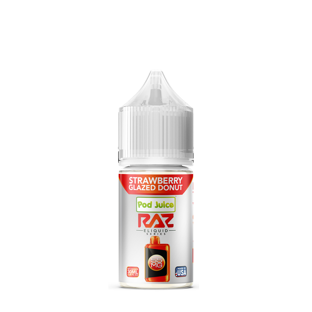 Pod Juice x RAZ Salts - Strawberry Glazed Donut 30mL