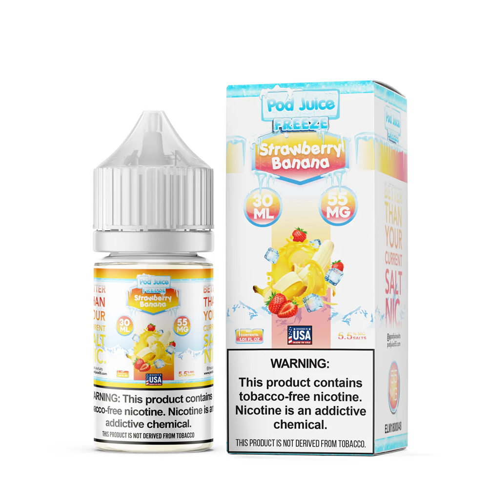 Pod Juice Freeze Salts - Strawberry Banana 30mL