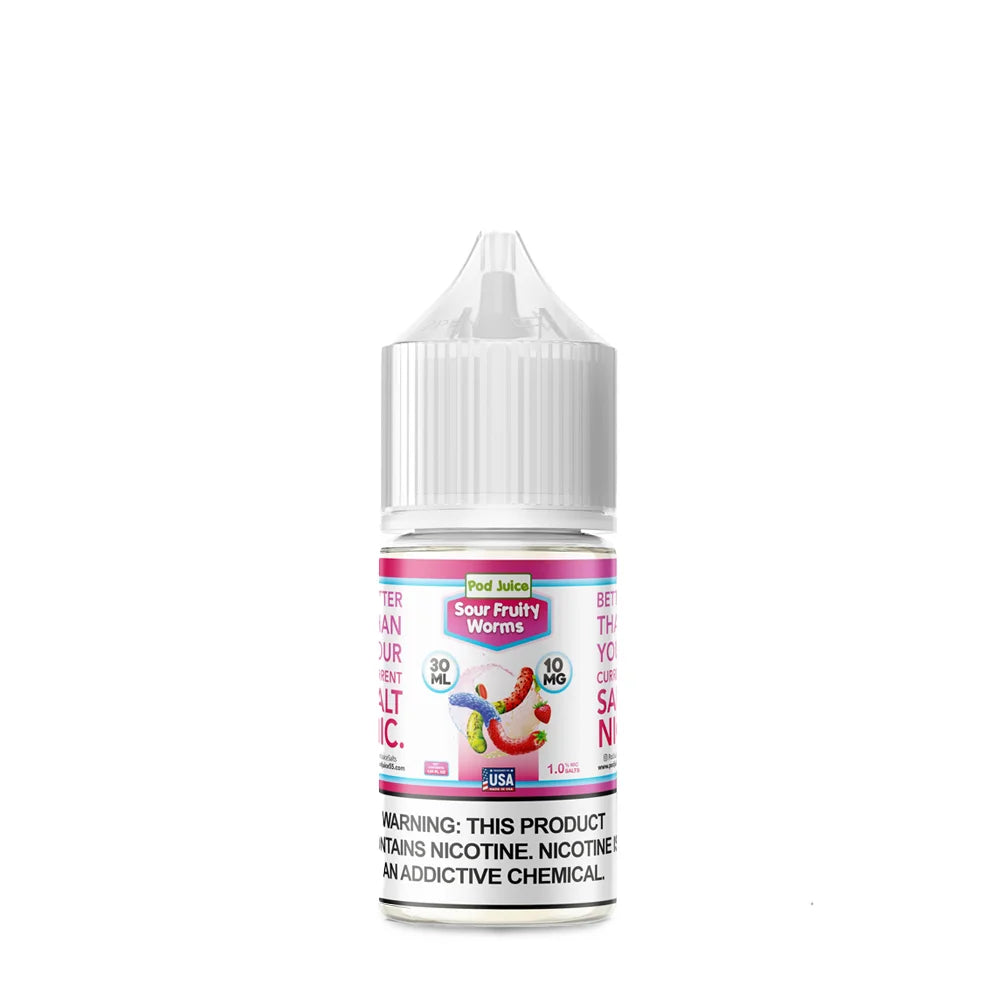 Pod Juice Salts - Sour Fruity Worms 30mL