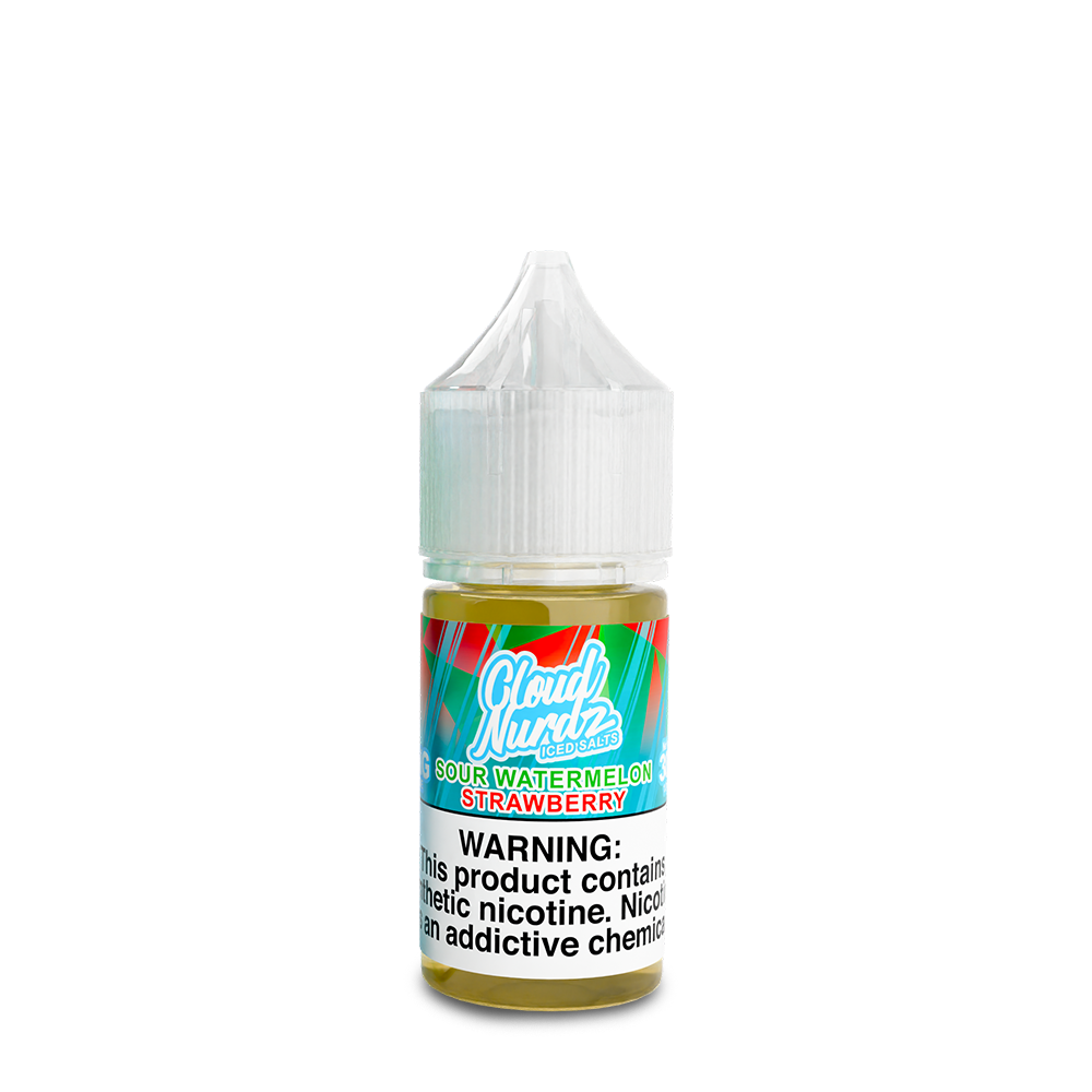 Cloud Nurdz Salts ICED - Sour Watermelon Strawberry 30mL