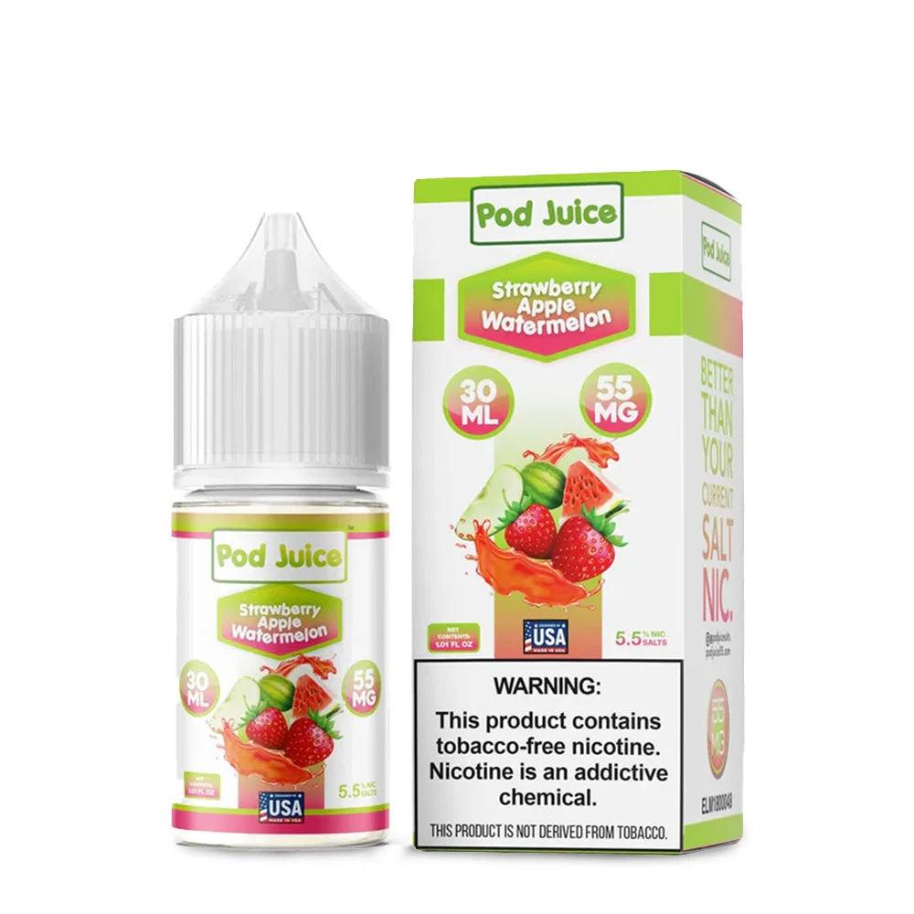 Pod Juice Salts - Strawberry Apple Watermelon 30mL