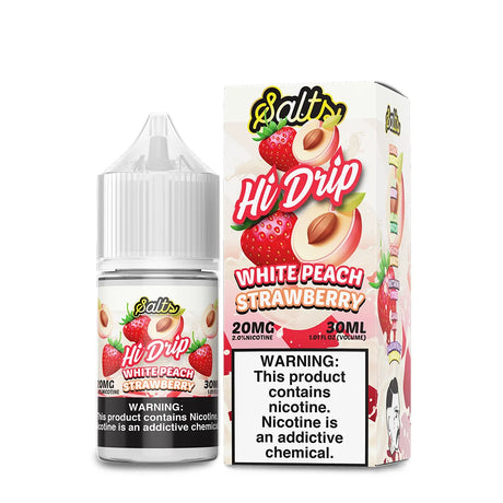 Hi-Drip Salts - White Peach Strawberry 30mL