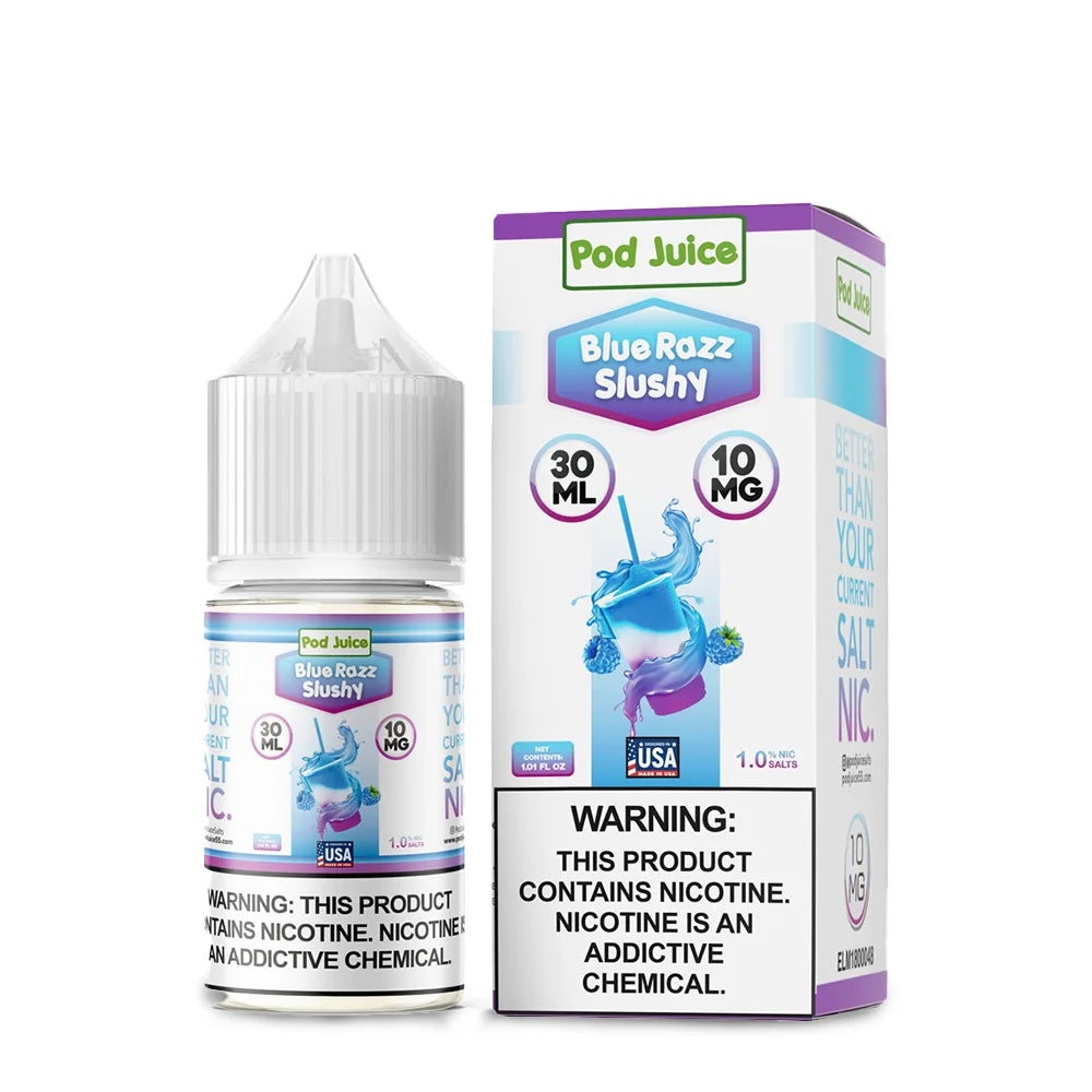 Pod Juice Salts - Blue Razz Slushy 30mL