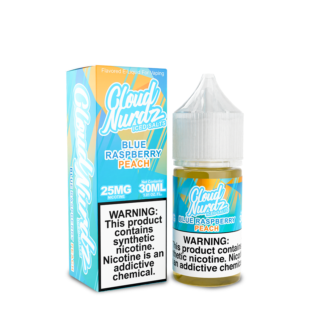 Cloud Nurdz Salts ICED - Blue Raspberry Peach 30mL