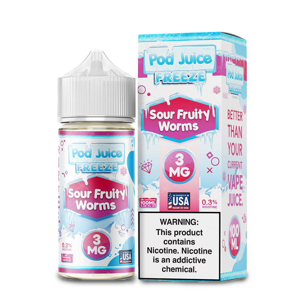 Pod Juice Freeze - Sour Fruity Worms 100mL