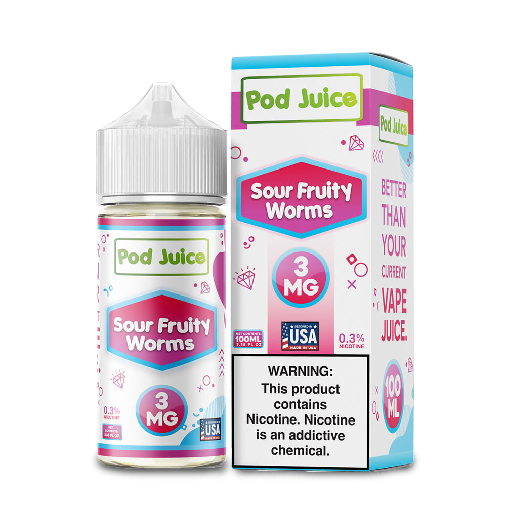 Pod Juice - Sour Fruity Worms 100mL