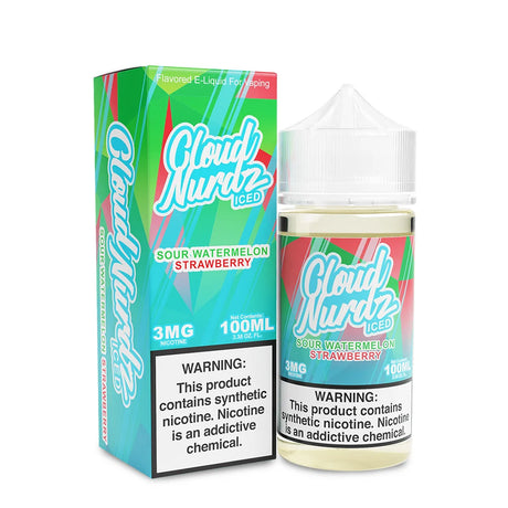 Cloud Nurdz ICED - Sour Watermelon Strawberry 100mL