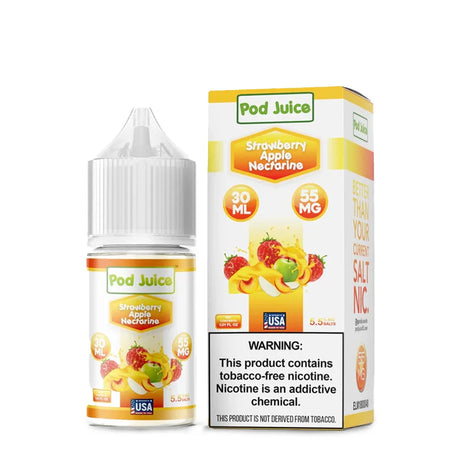 Pod Juice Salts - Strawberry Apple Nectarine 30mL
